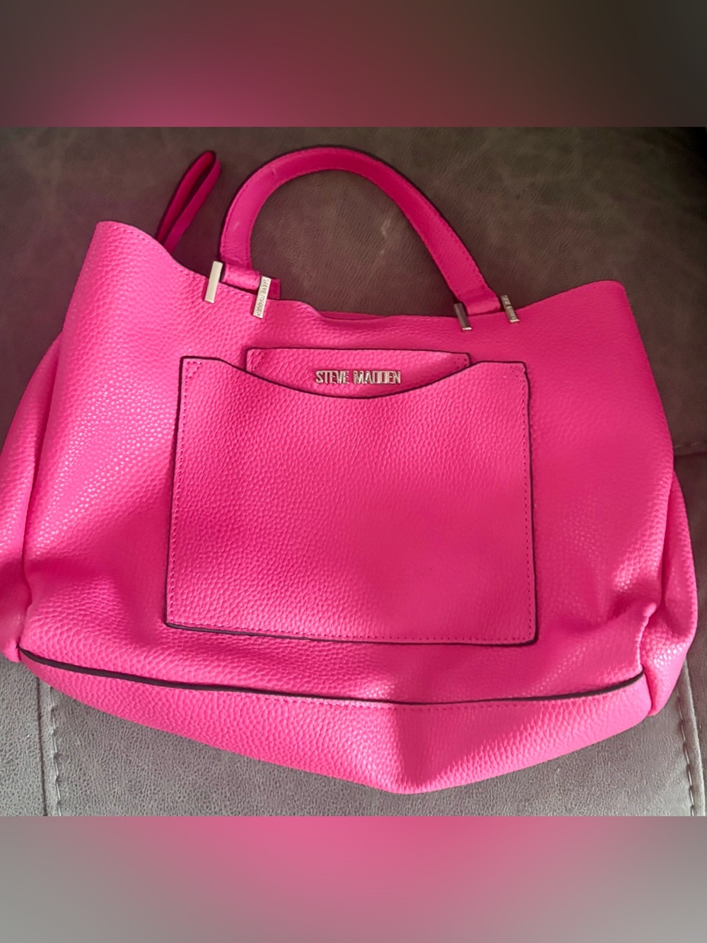 Steve Madden Parker Tote Bag Hot Pink
